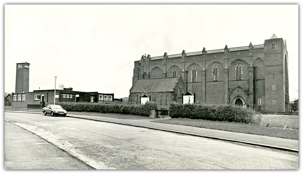 St. Oswald's Church, Harewood Road, Preston. January, 1988. a photo