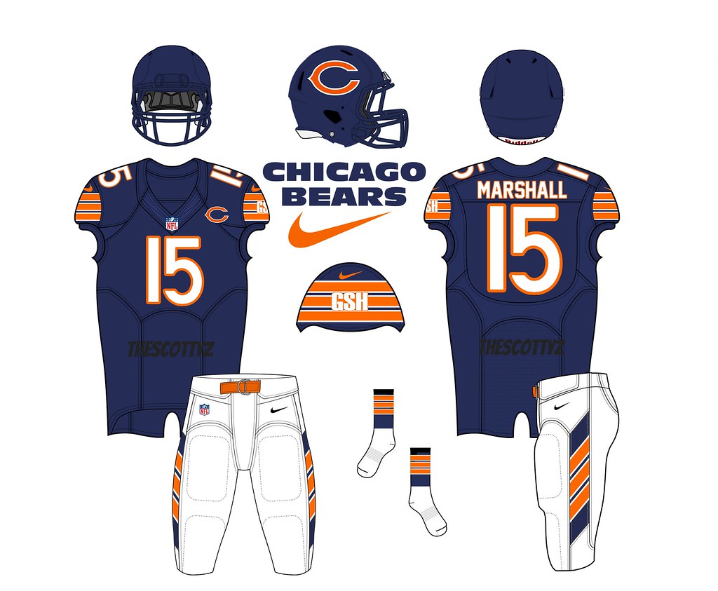 Chicago Bears Home Uniform Concept TheScottyZ Flickr