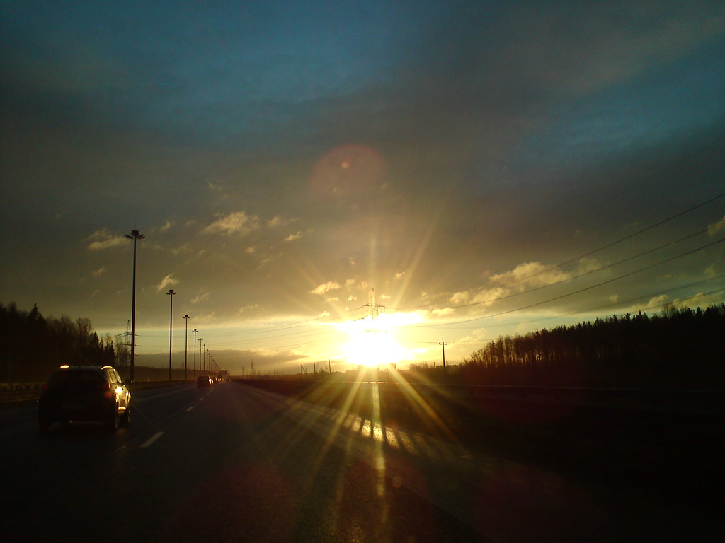 Рассвет // Sunrise When I drove to work this morning, I wa… Flickr