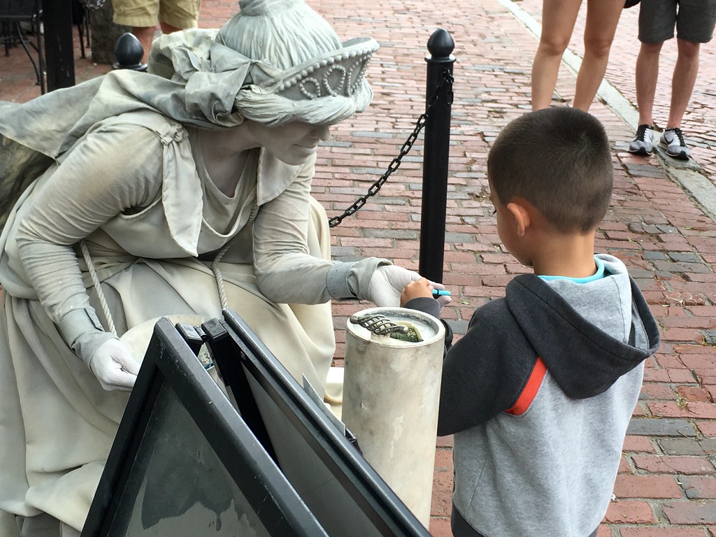 Boston Stone Statue coming to Life. Andrew Quinney Flickr