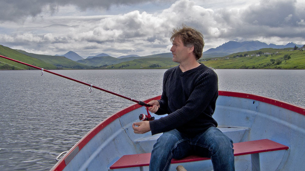 Nick going for mackerel, Loch Harport, Skye Paul Weston Flickr