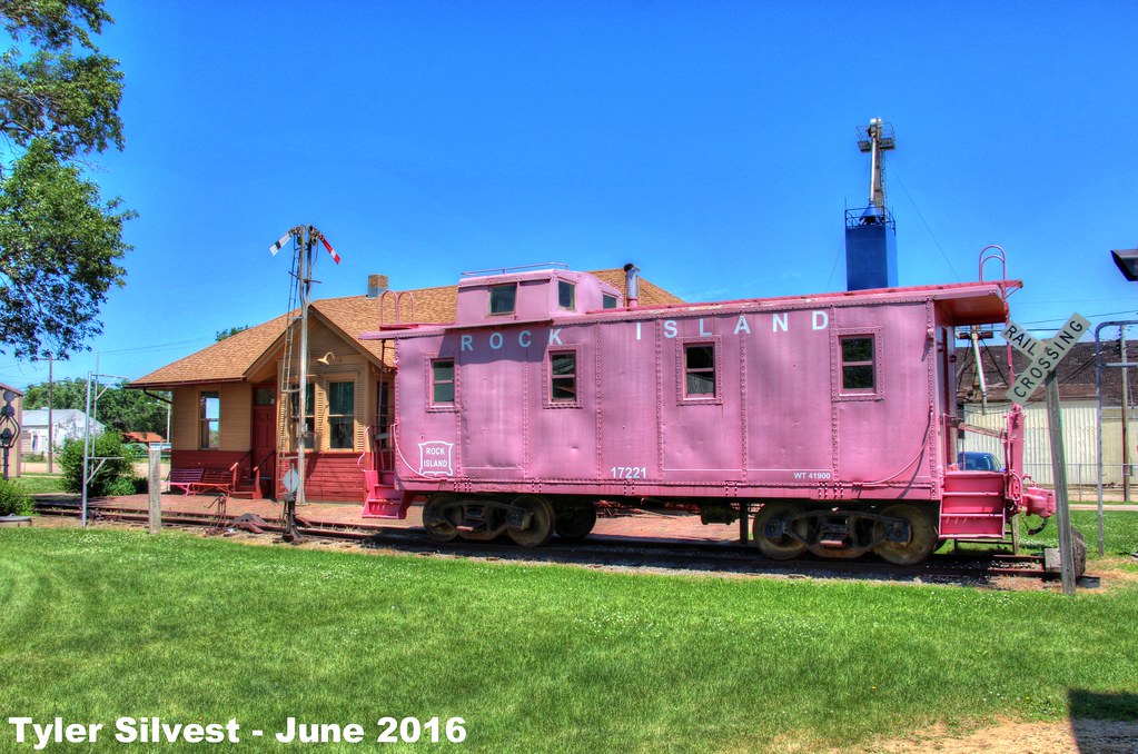 Old Rock Island Depot and Caboose Old Rock Island Depot an… Flickr