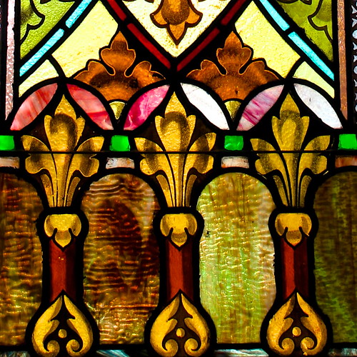 Detail Stained Glass Window Fleur de Lis St. Thomas the A… Flickr
