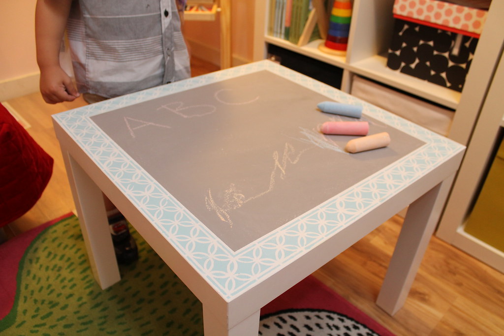 Lullaby Paints Chalkboard Table www.creativegreenliving.co… Flickr