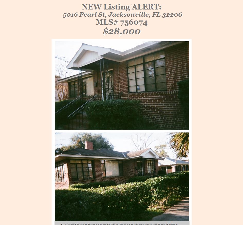 20415 pearl 1 New Listing Alert 5016 Pearl St, Jax, FL … Flickr