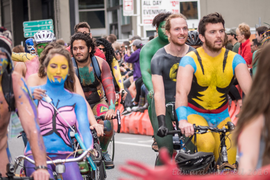 2016 Seattle Solstice Festival Parade, Naked Bike Ride, Ho… | Flickr