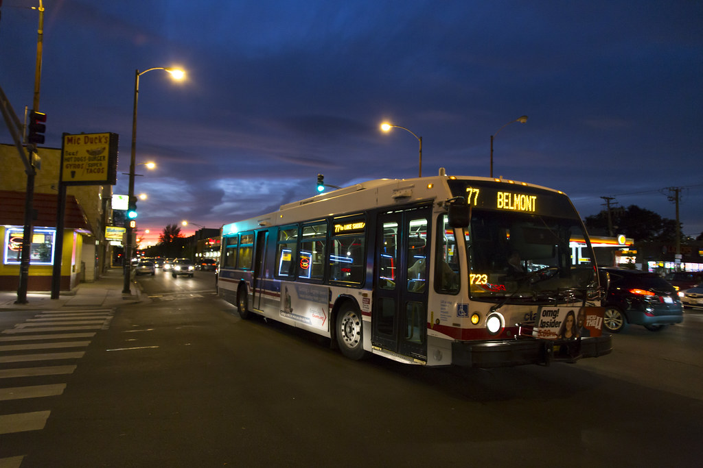 Belmont & Kimball A CTA Nova LFS bus on route 77Belmont, … Flickr