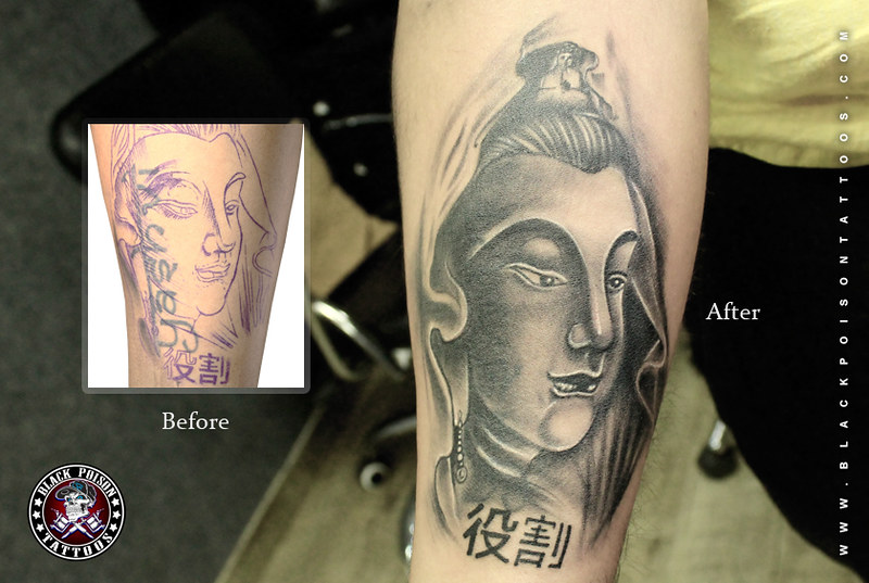 Amazing Cover Up Tattoo With Lord Buddha Tattoo | Amazing Co… | Flickr 537_x_800_jpg