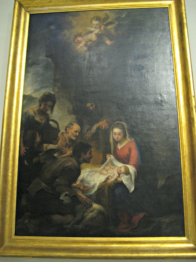 "Adoration of the shepherds" by Murillo (1668) at Museum o… Flickr
