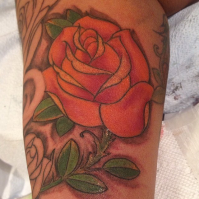 Who doesn't like a rose tattoo West End Tattoo 992 Ralph