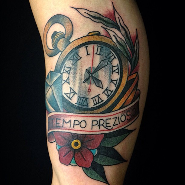 Orologio Traditional Tatuaggio "Tempo Prezioso" By Dap Ski… | Flickr 612_x_612_jpg