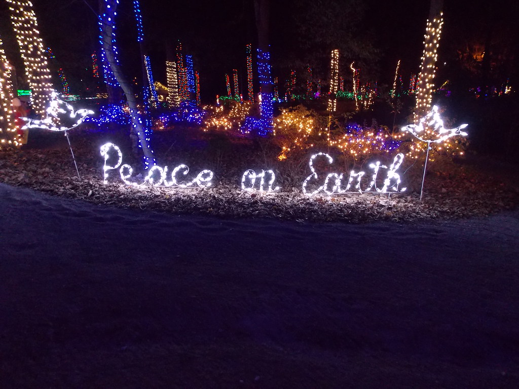 Noccalula Christmas LightsGadsden, Al. Peace on Earth Lamar Flickr