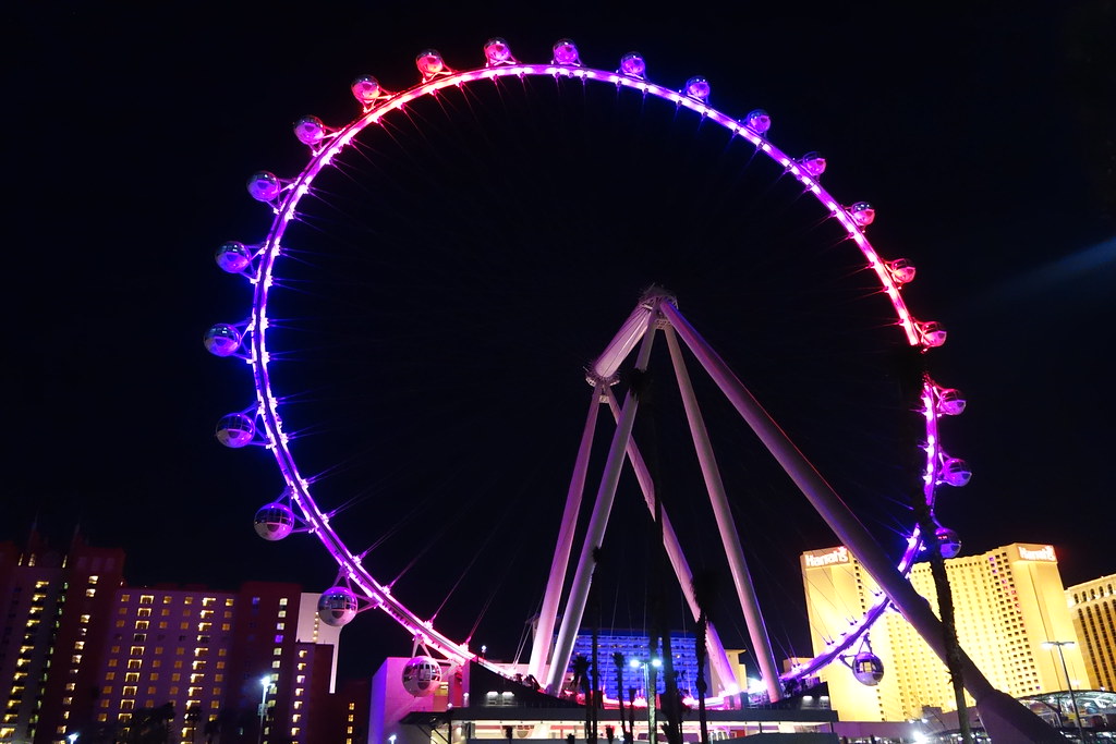 High Roller light Test at The LINQ location is behind The … Flickr