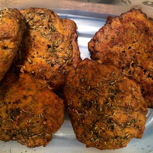 Meat patties, half bison half extra lean ground beef added… Flickr