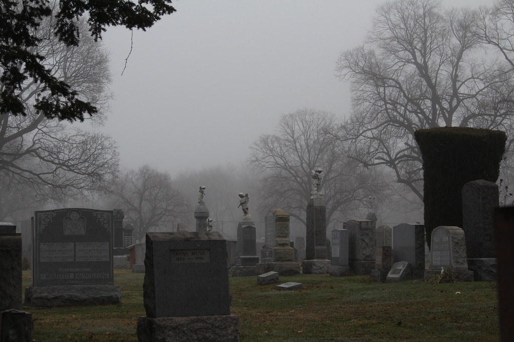 Linden Hill Cemetery in Fog robincagey Flickr