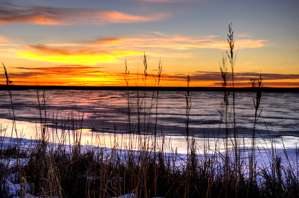 Awaiting Spring Thaw This was taken at Brakke Dam near our… Flickr