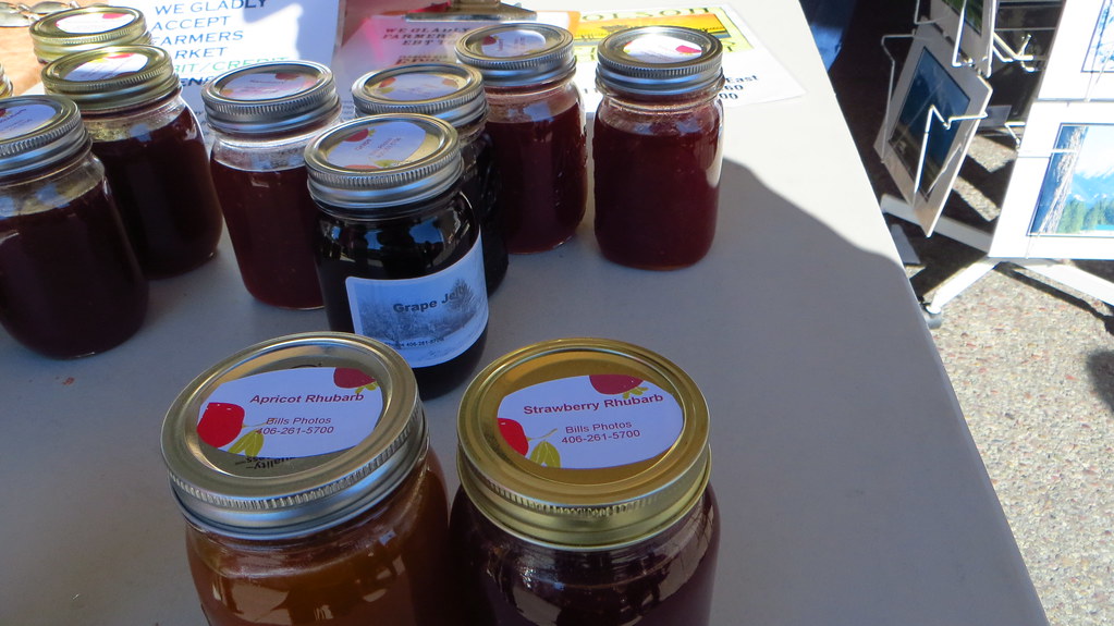 Homemade Jams for sale at a Polson Farmer's Market stand! Flickr