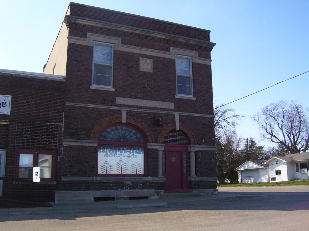 Bellflower IL Exchange Bank Building Karas Hall Flickr