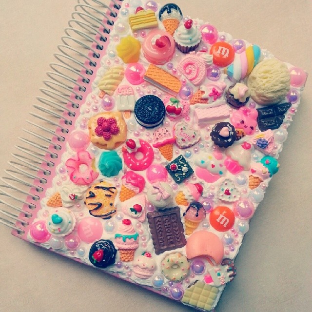 My first attempt at decoden covered this old notebook wi… Flickr
