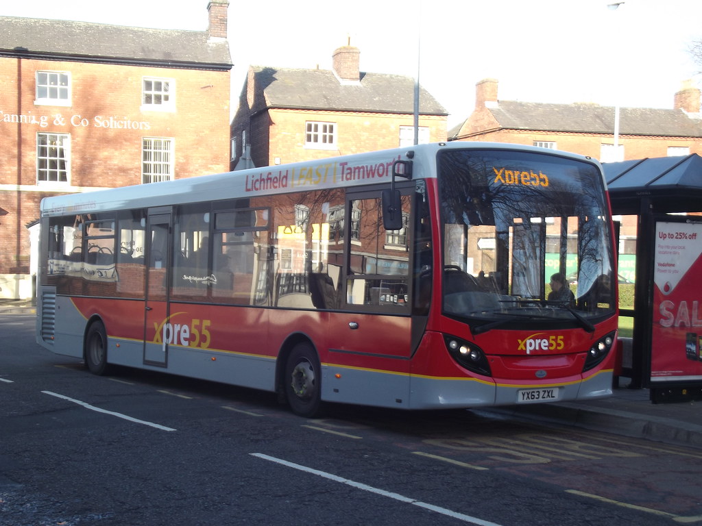YX63ZXL one of the new buses for tamworth Lichfield X55 s… Flickr