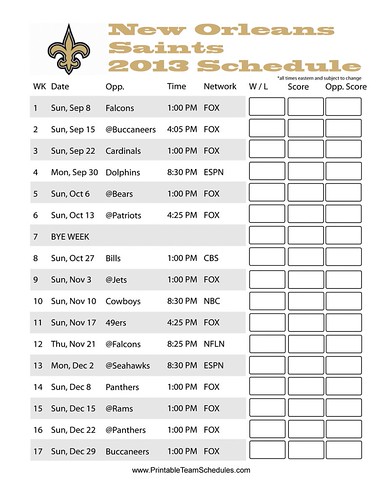 Printable Team Schedules | Flickr