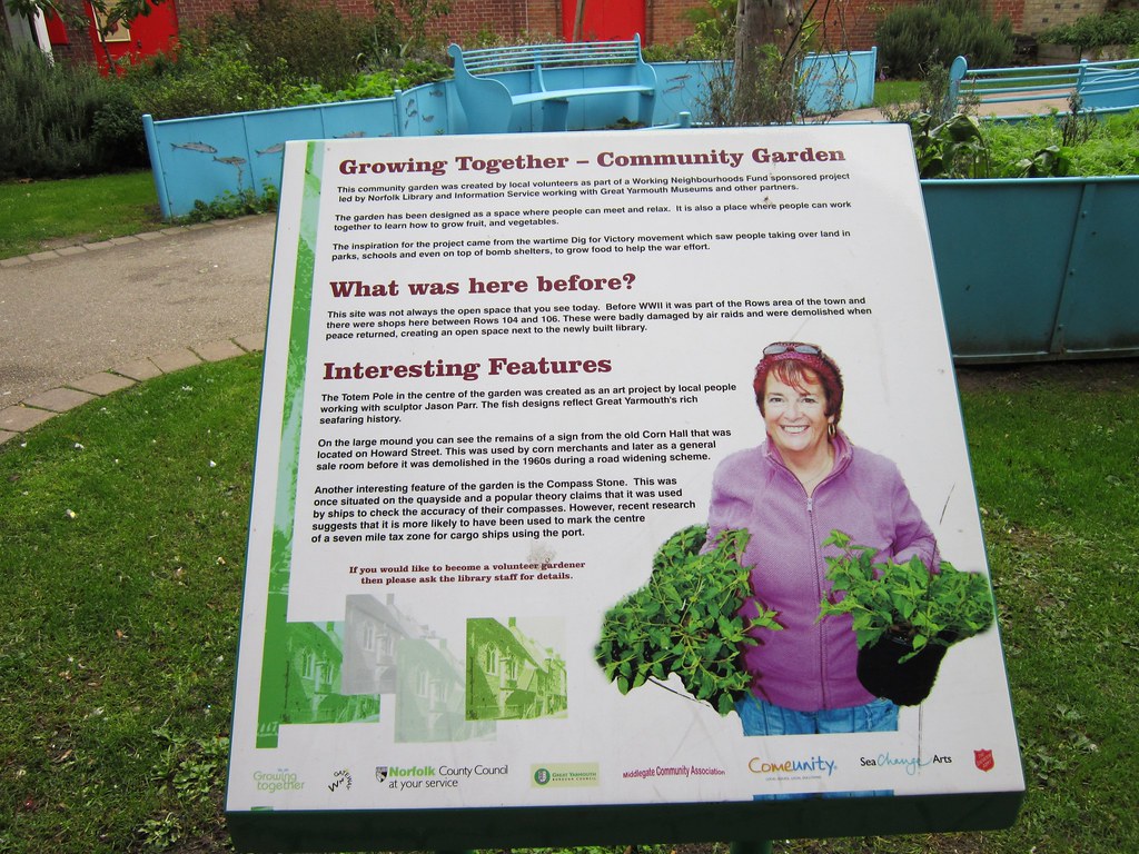 Community Garden By Great Yarmouth Central Library LookaroundAnne Flickr