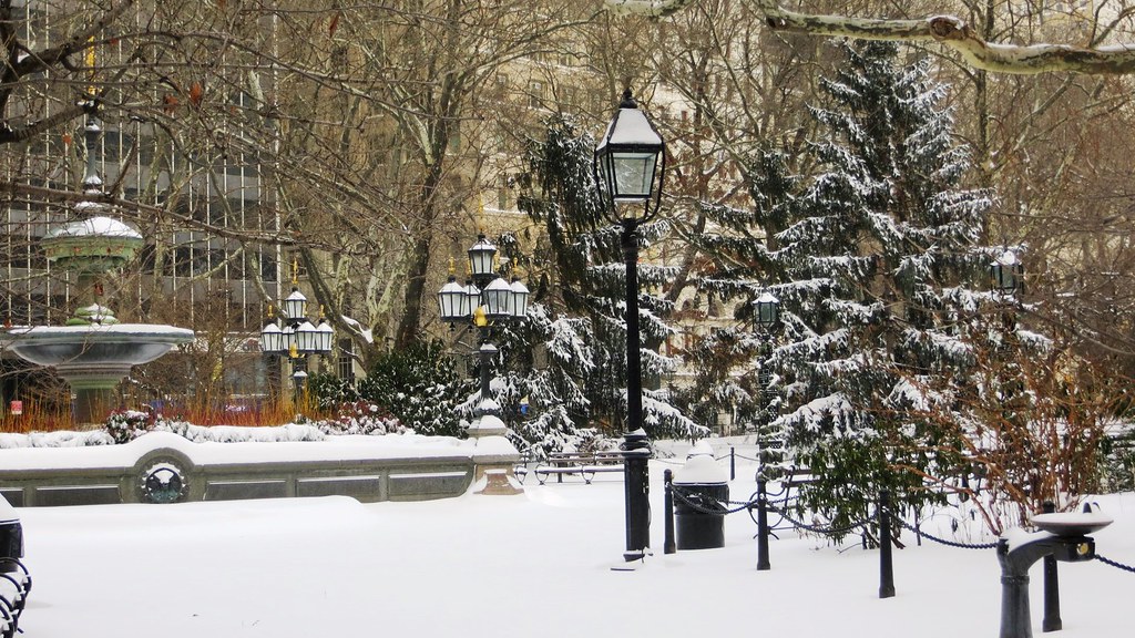 NY City Hall winter 2013 . Jane Lee Flickr