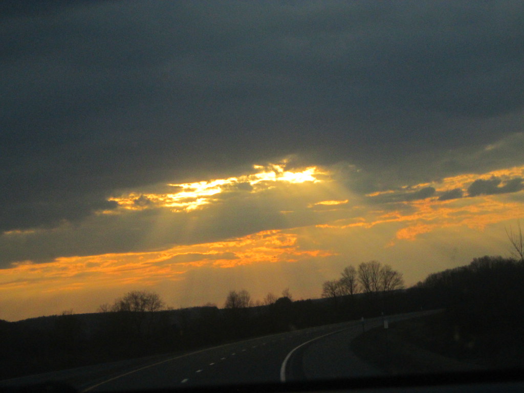 Sunset Near West Almond, NY. April 2014. Random Retail Flickr