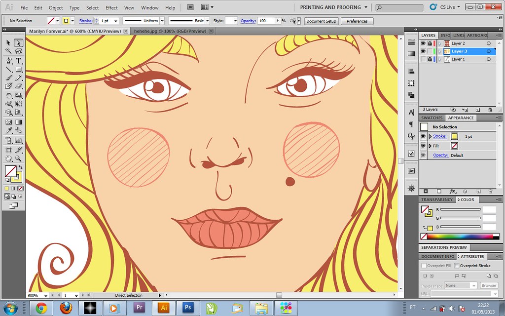 Estampa o primeiro desenho que fiz no illustrator *3* supe… Flickr