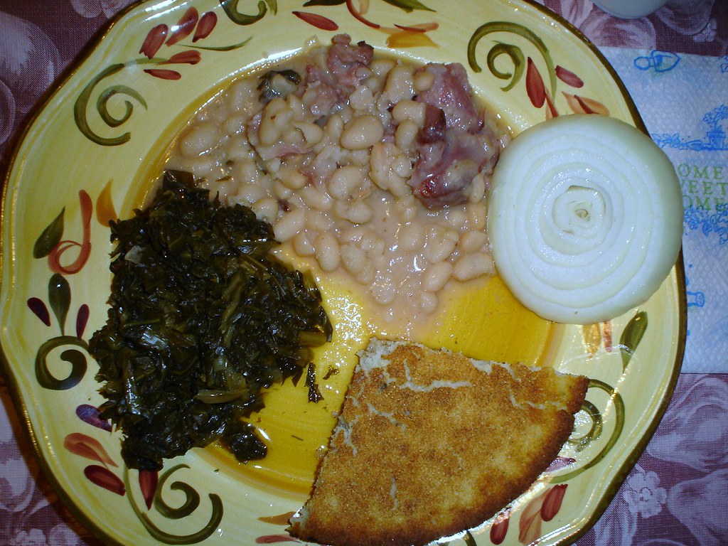 collard greens and cornbread Southern collard greens with … Flickr