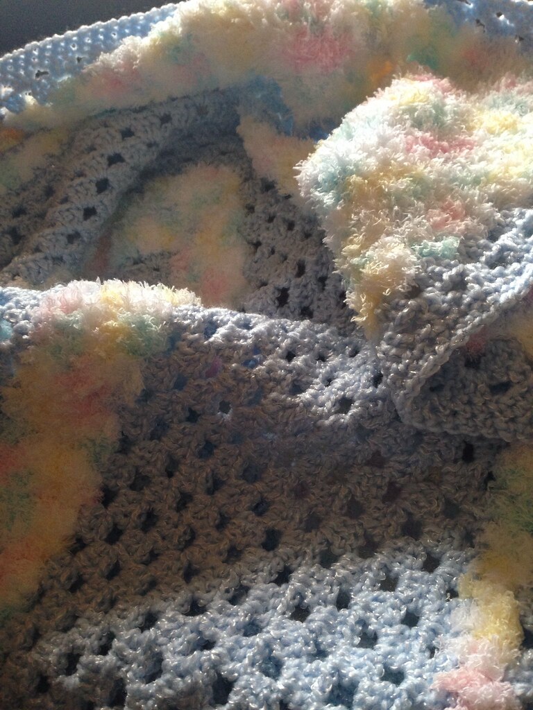 Baby Blue Afghan Light plays off the fuzzy softness of thi… Tracy Pursley Flickr