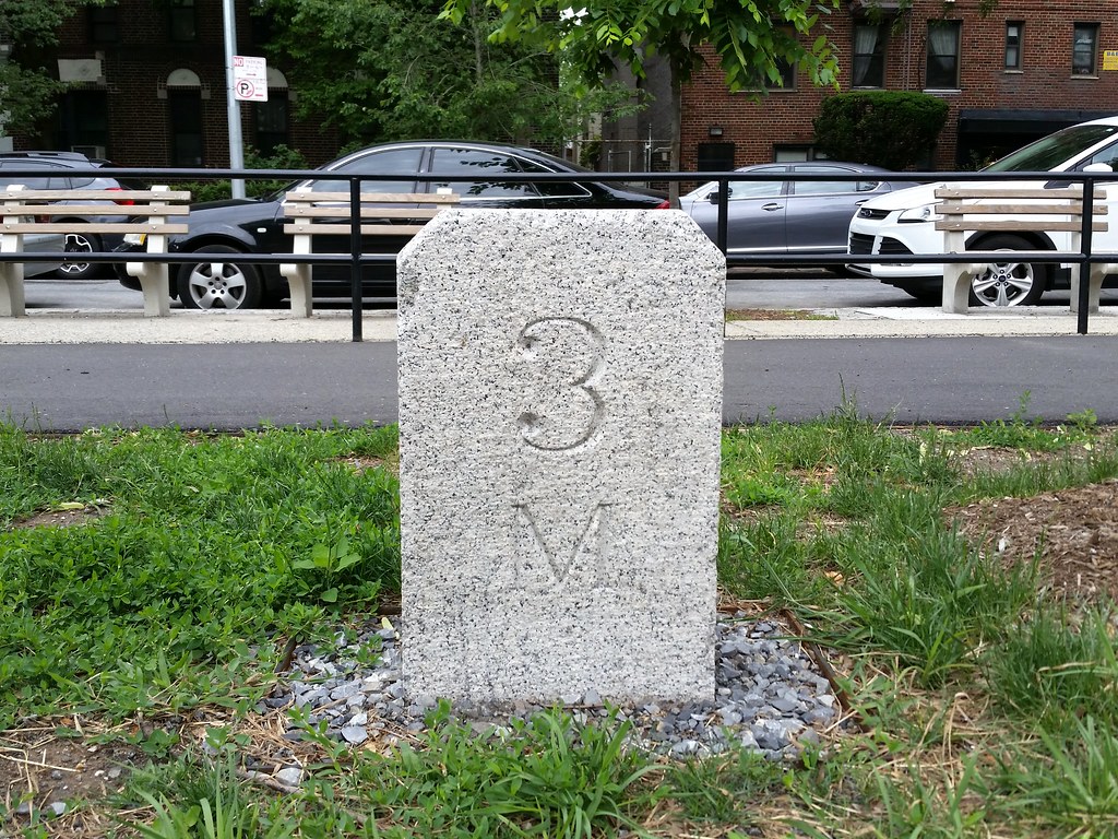 The final Ocean Parkway milestone Stones like this one jus… Flickr