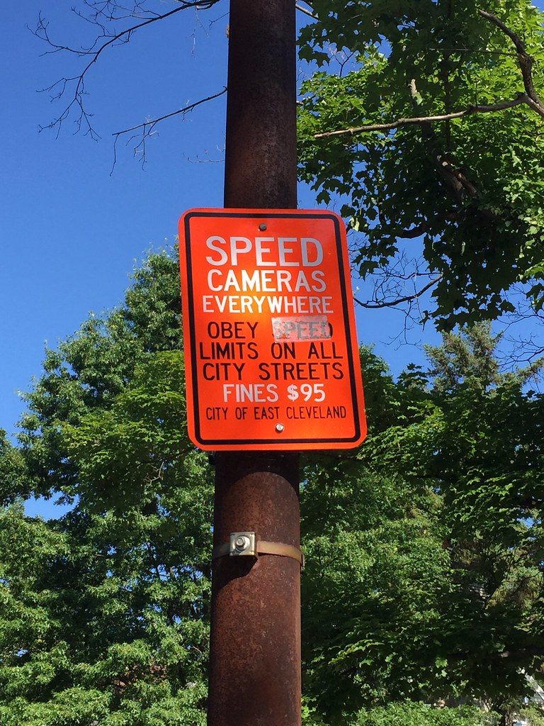 East Cleveland Speed Camera Sign On Brewster Road Mark Souther Flickr