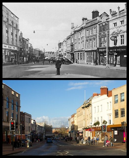 North Street, Taunton (year unknown) (2014) » Then and Now… Flickr