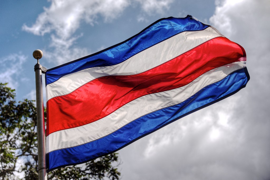 Flag of Costa Rica The blue color stands for the sky, oppo… Flickr