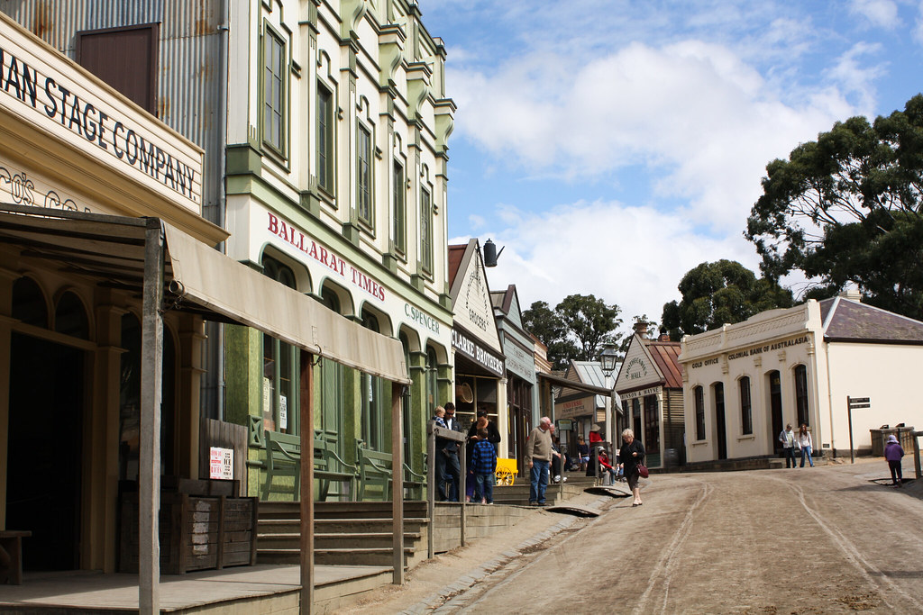 Ballarat village reconstitué de l'époque de la ruée vers l… Flickr