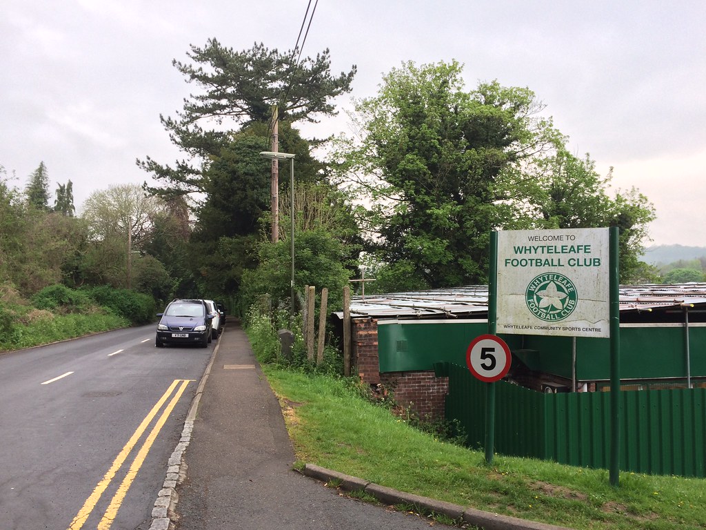 Leafy surroundings of Whyteleafe football club Christine McIntosh