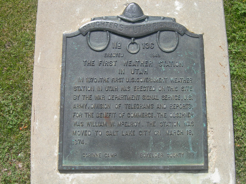 First Weather Station Marker Corinne, Utah Jimmy Emerson, DVM Flickr