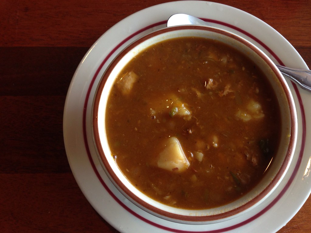 Garbanzo bean soup from Three Palms Cuban Cafe Miami vacat… Flickr