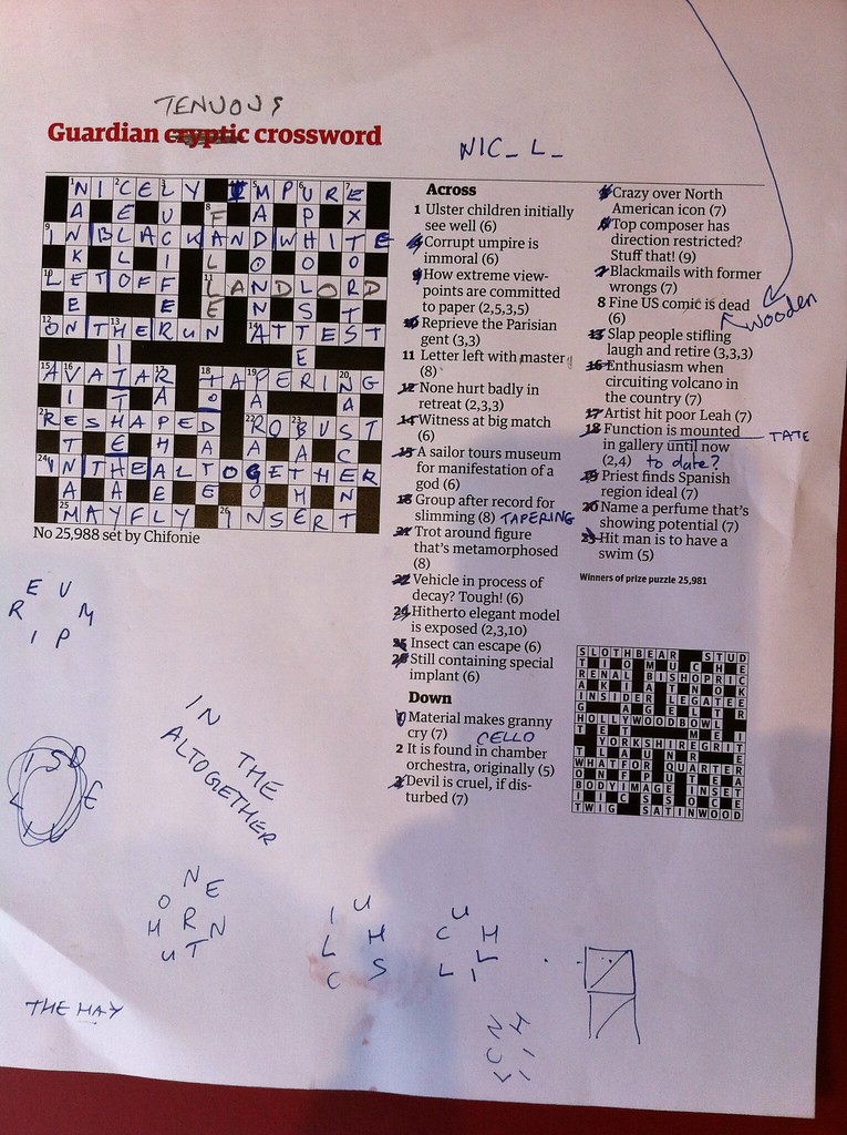 Crossword success This week, BERG's lunchtime crossword wa… Flickr