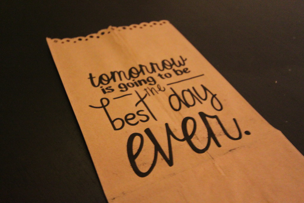 tomorrow is going to be the best day ever gift bags! un… Flickr