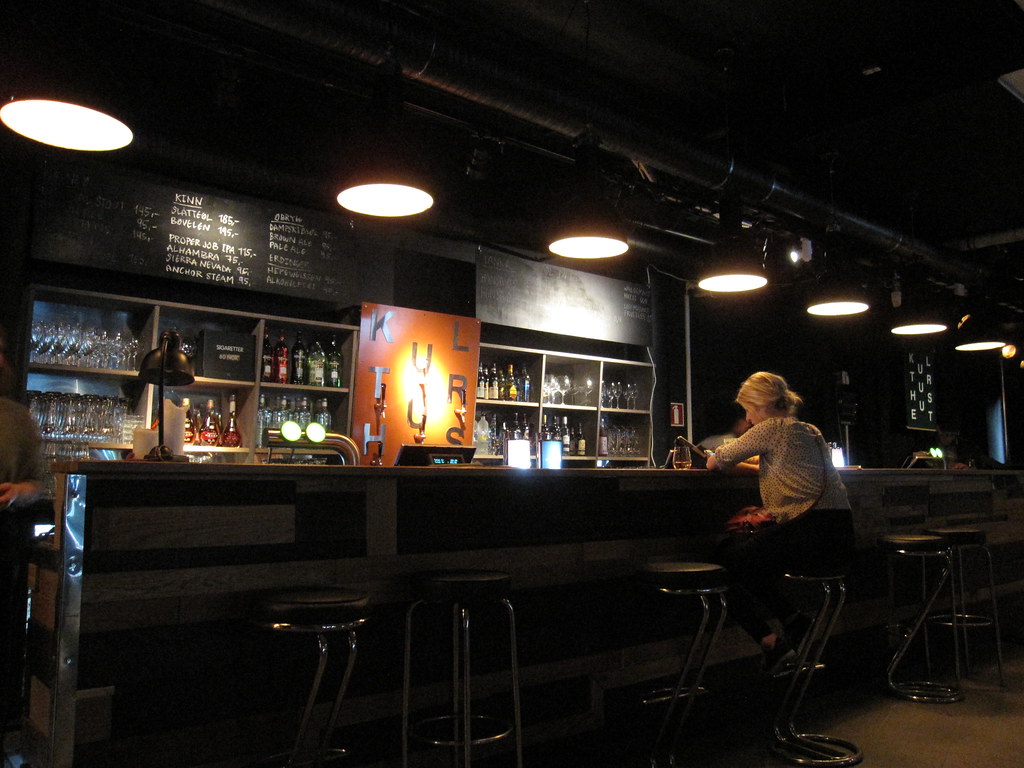 Kulturhuset The bar at Kulturhuset in Oslo, Norway. On Wed… Flickr