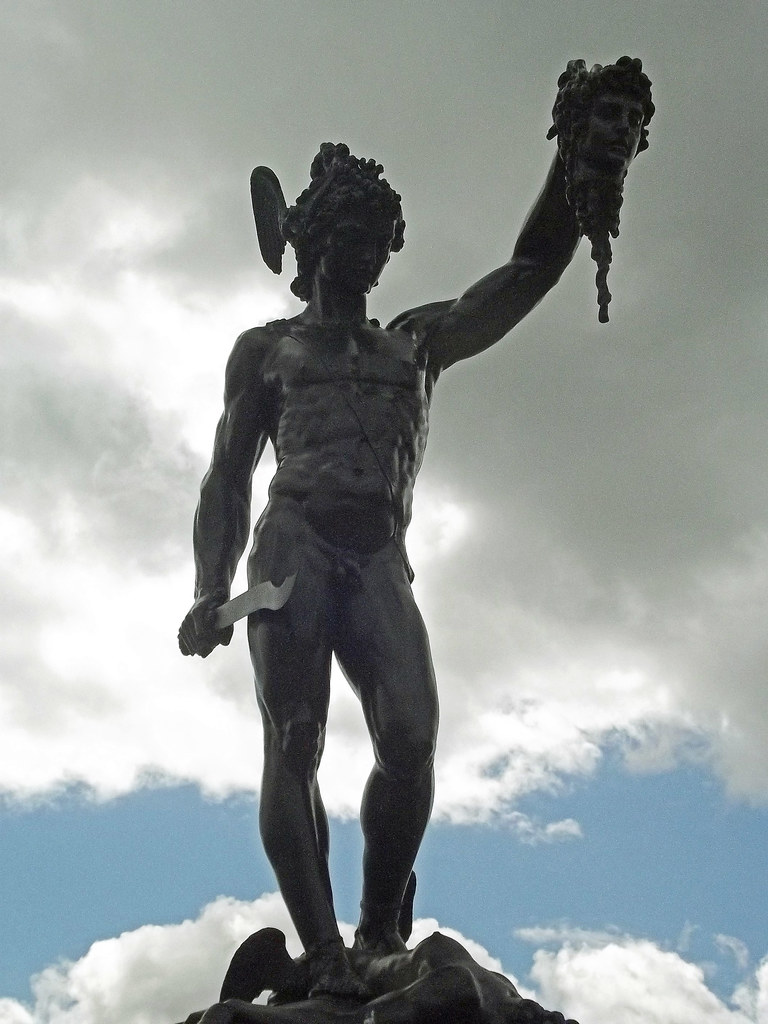 Perseus and Medusa statue Trentham Gardens A day out at … Flickr