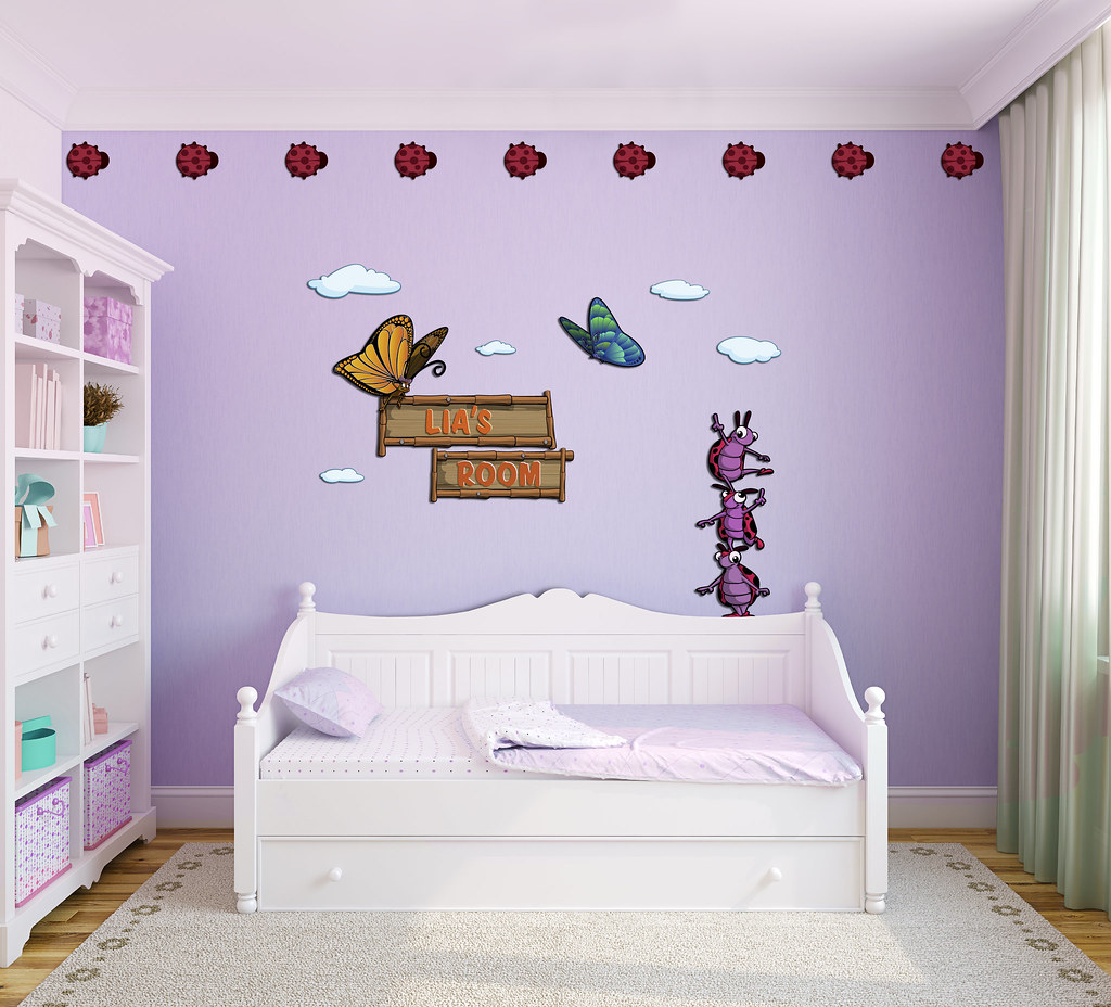 Interior of toddler room. ZWalls 3 dimensional wall art ha… Flickr