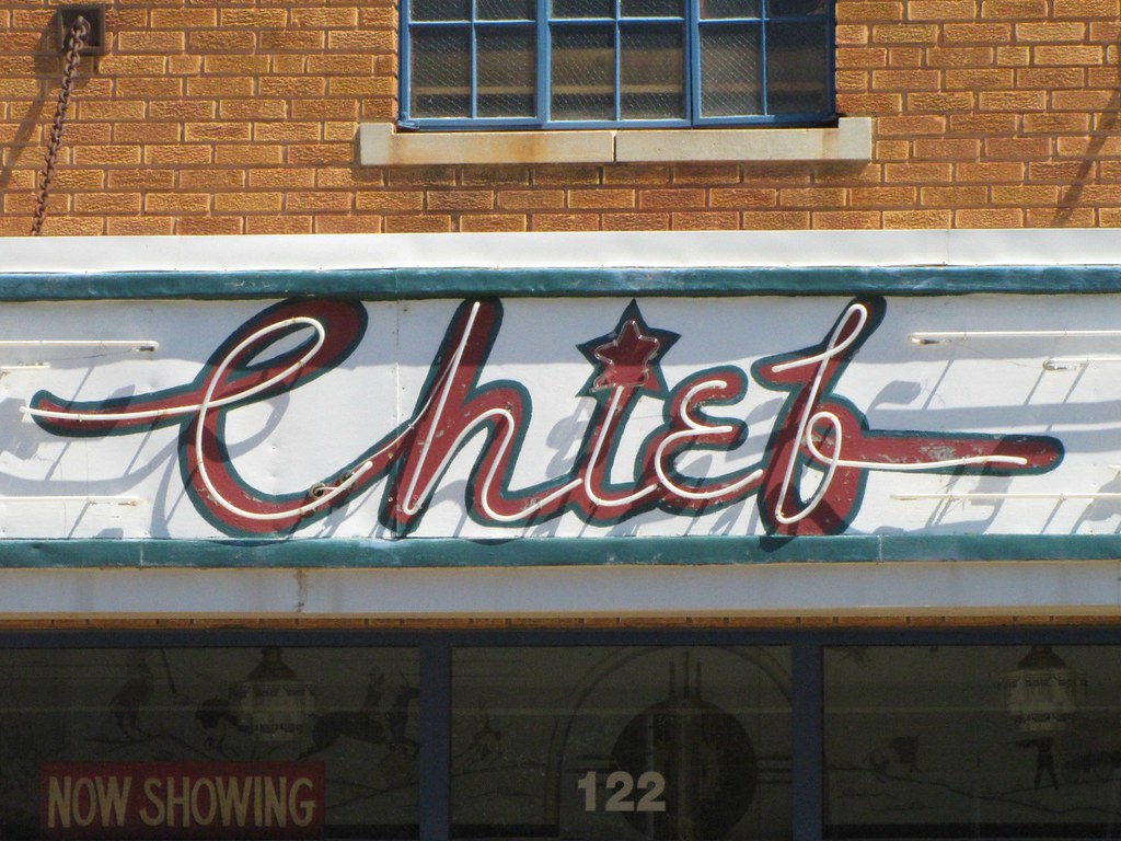 Chief of Coldwater (2 of 4) Chief Theater, Coldwater KS. Flickr