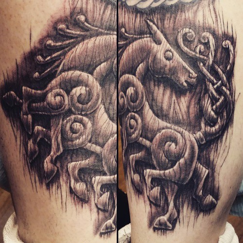 Sleipnir tattoo client was inspired by the work of jann… Flickr
