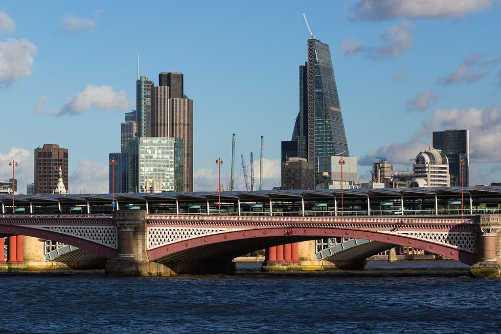 The Square Mile Beyond Blackfriars Bridge with the skyscra… Flickr