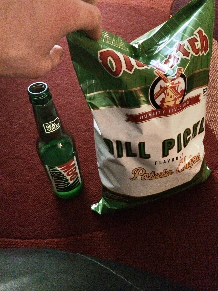 Mtn Dew and Dill pickle chips😋😋😋😋 Connor&Grant Flickr