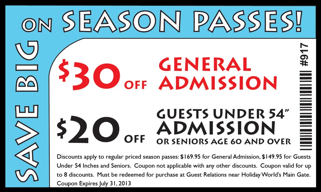 Season Pass Coupon 2013 Print out this coupon and bring it… Flickr