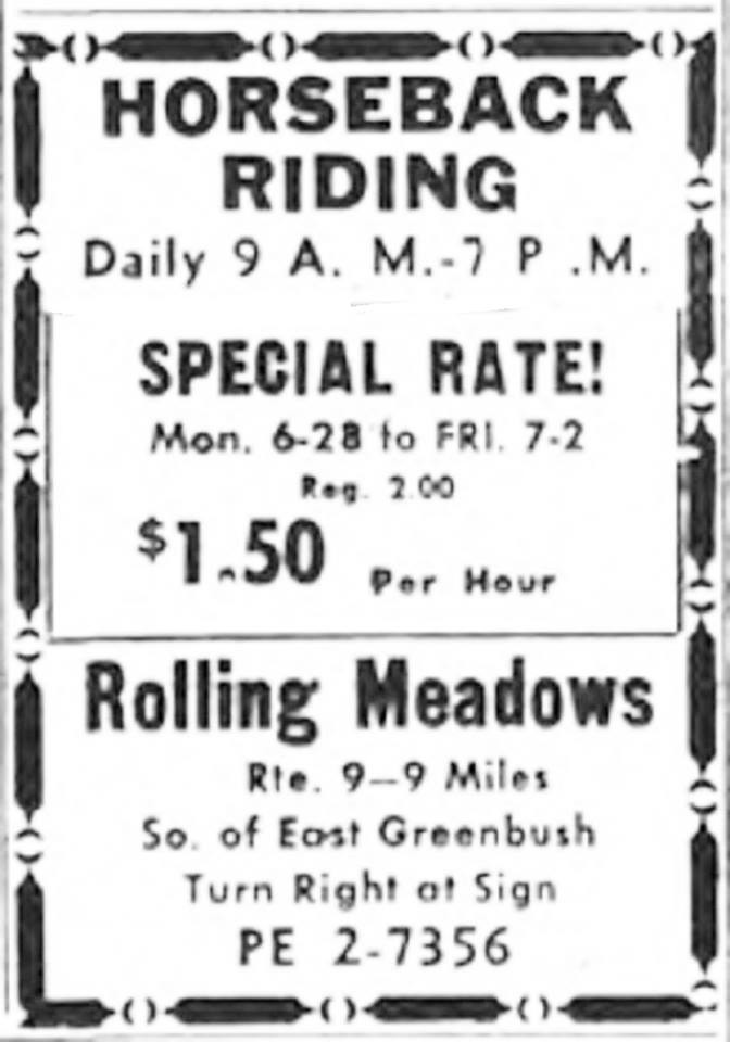Rolling Meadows Stables 1965 Riding school east greenbush/… Flickr